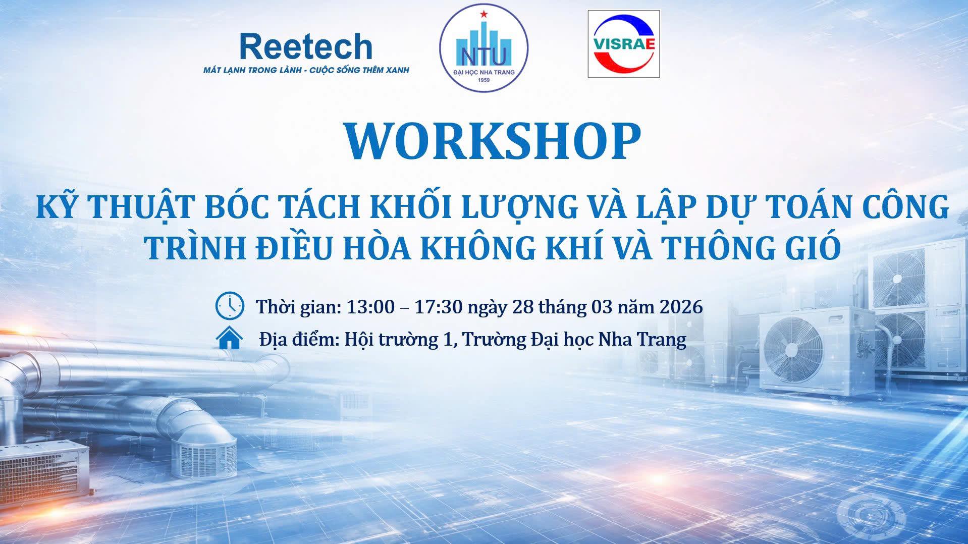 📢 THÔNG BÁO WORKSHOP CHUYÊN NGÀNH HVAC