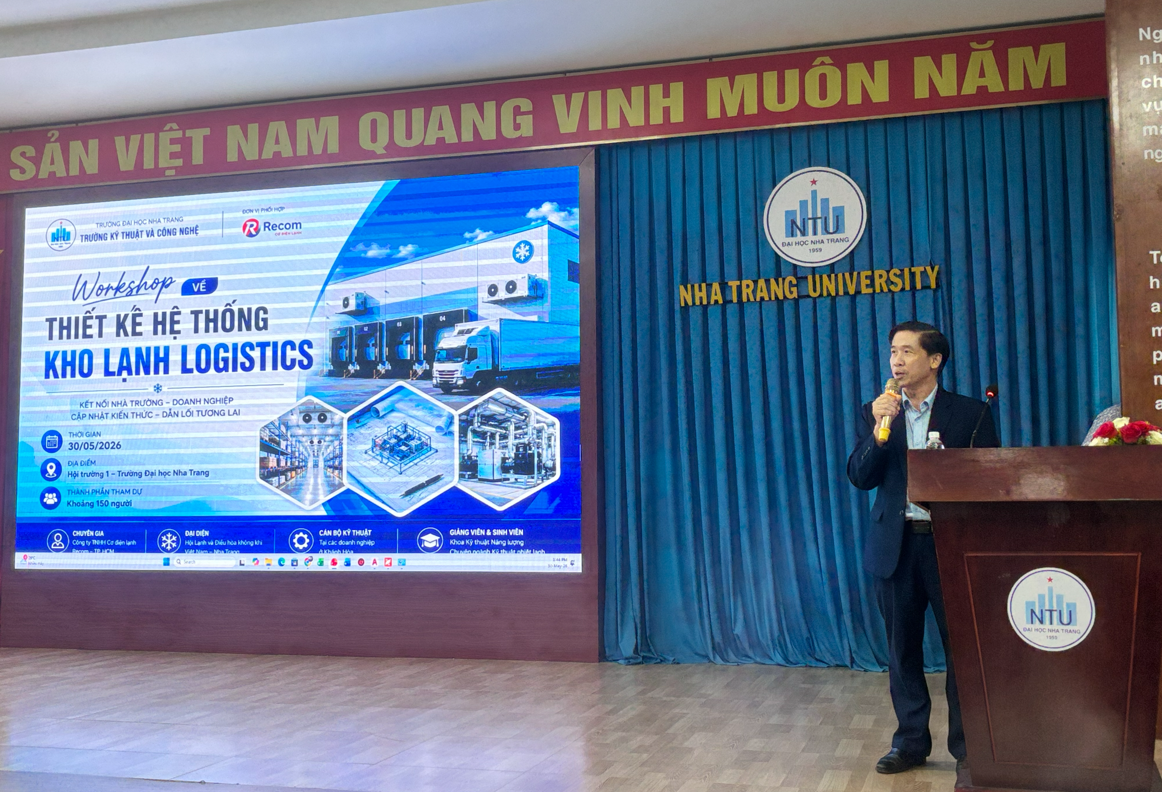 WORKSHOP “THIẾT KẾ HỆ THỐNG KHO LẠNH LOGISTICS” – CẦU NỐI GIỮA NHÀ TRƯỜNG VÀ DOANH NGHIỆP